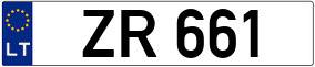 Trailer License Plate